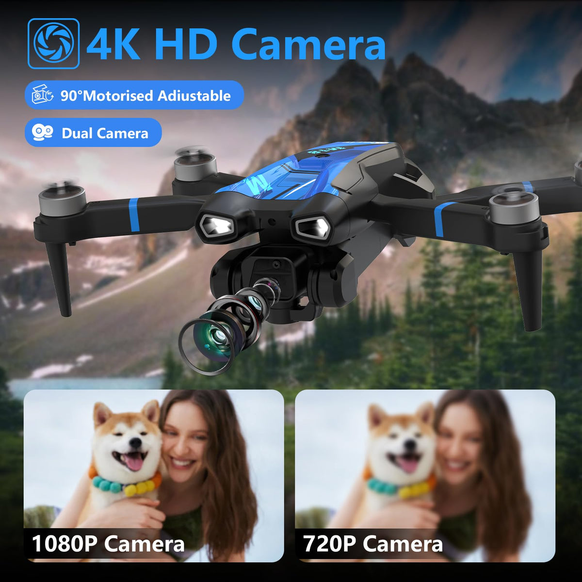 Foldable Drone with 1080P Camera J66484