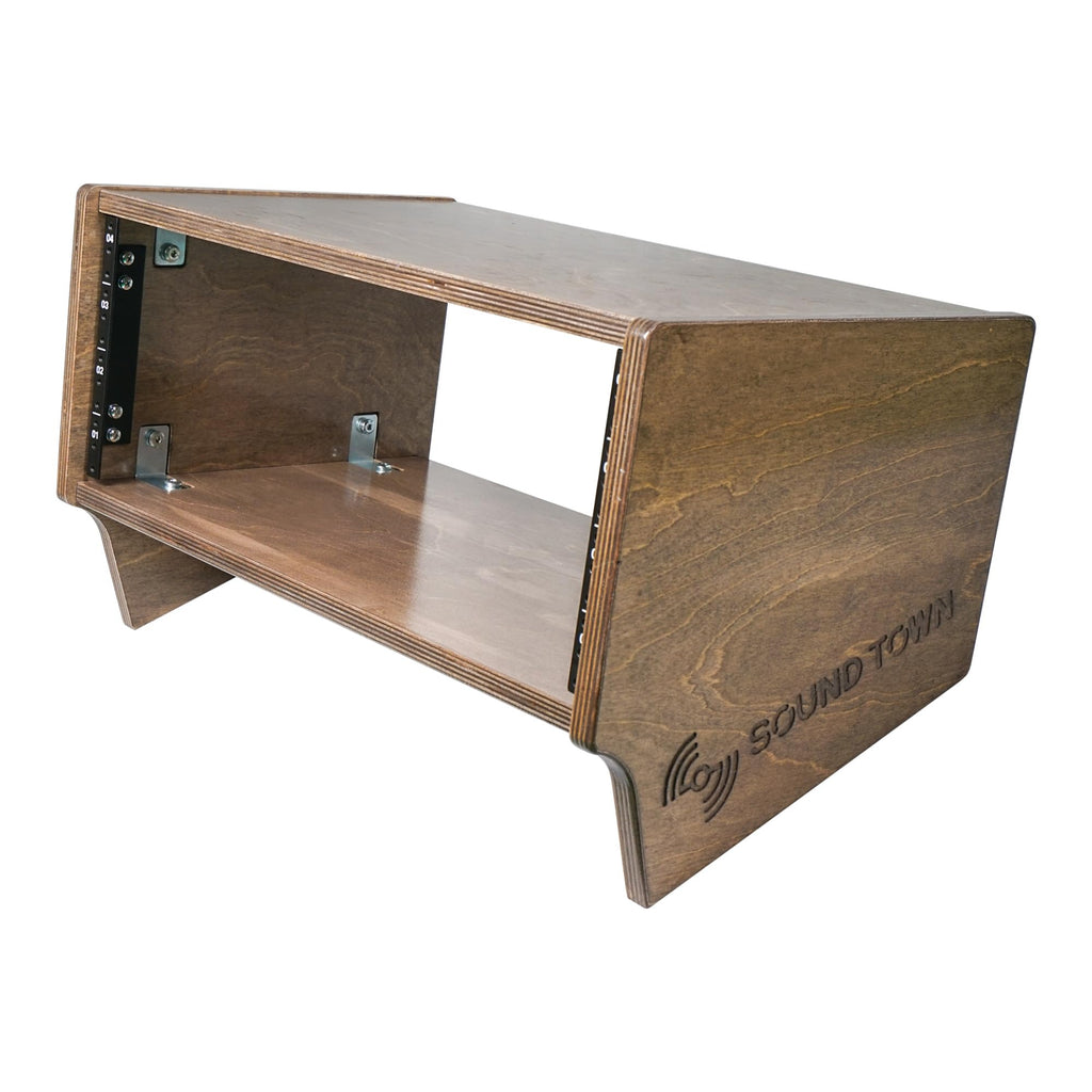 4U Angled Desktop Studio Rack with Baltic Birch Plywood T640946