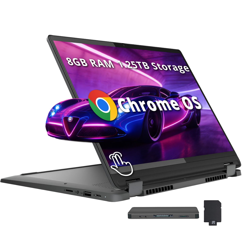 14" WUXGA Touchscreen 2-in-1 Chromebook, Intel Core i5, 8GB, 1.25TB Storage, Gray K2782