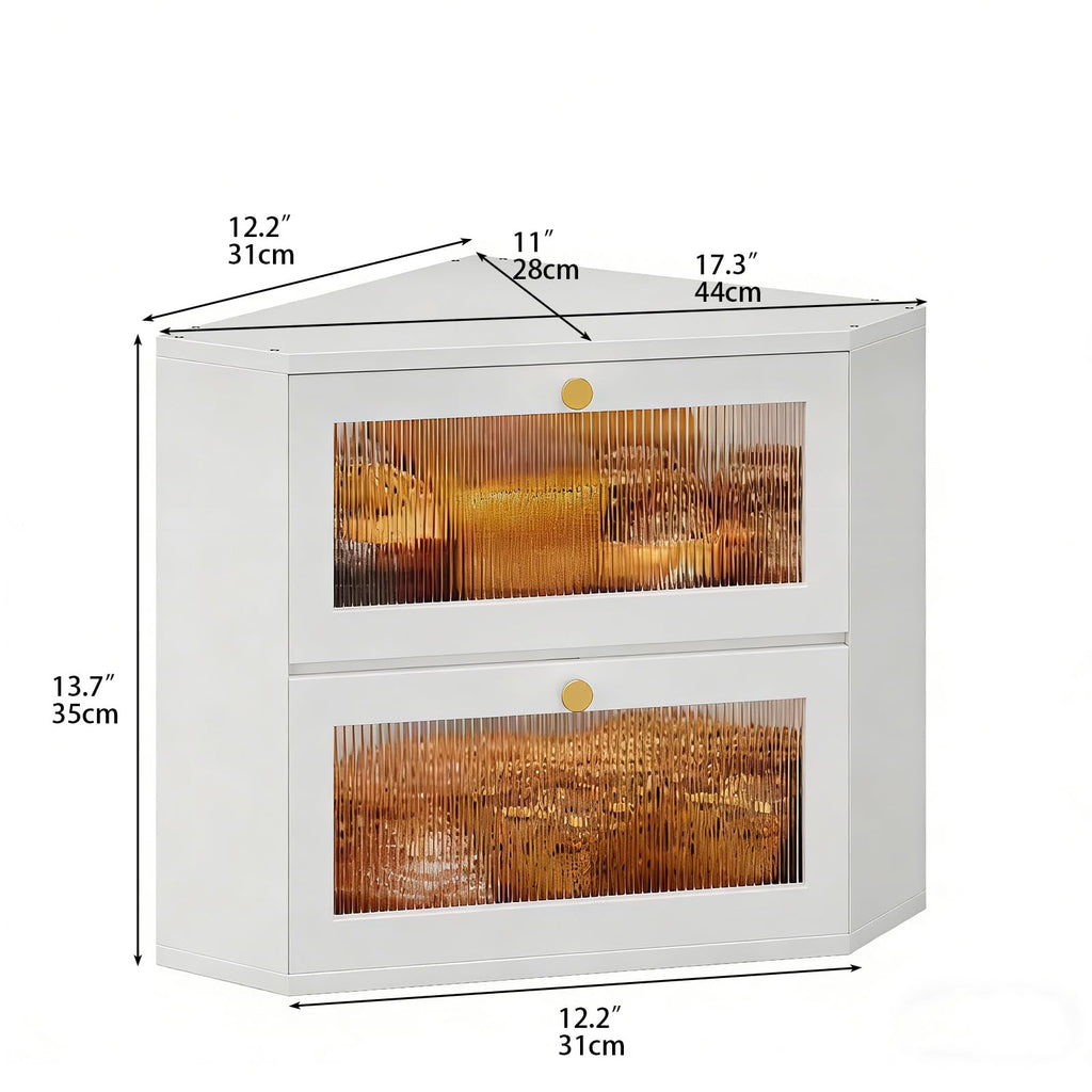 Bamboo Bread Box with Transparent Door A617