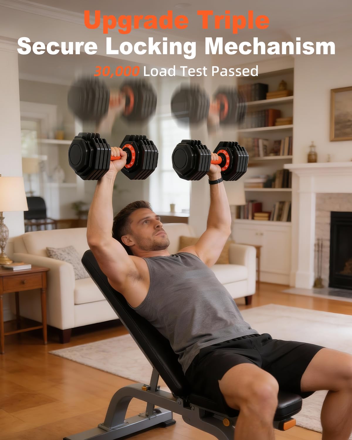 Adjustable Dumbbell Set 25lb/50lb K968