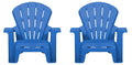 Blue 2 Pack Kids Outdoor Chair Set H303348
