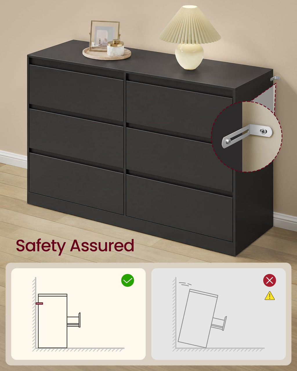 6 Drawer Dresser W461