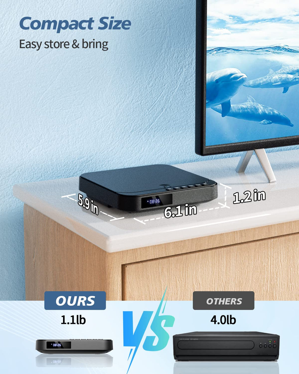 Mini DVD Player with HDMI F287