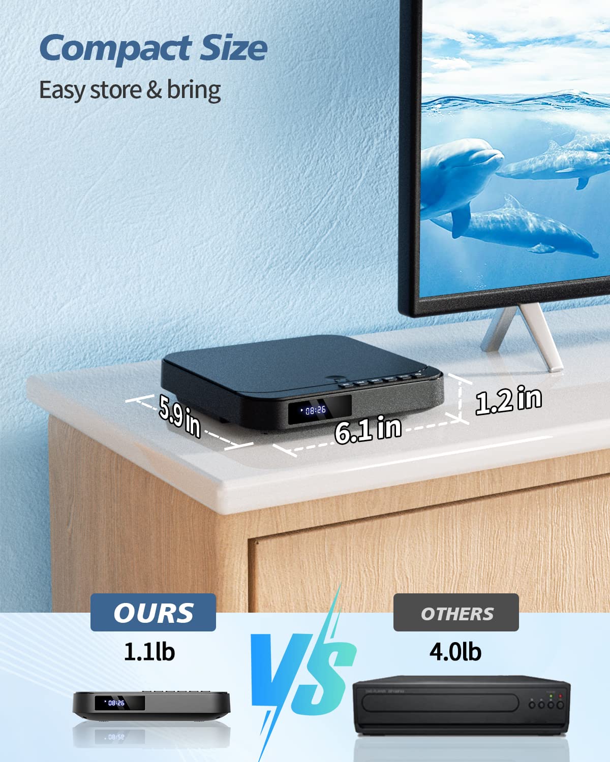 Mini DVD Player with HDMI F287