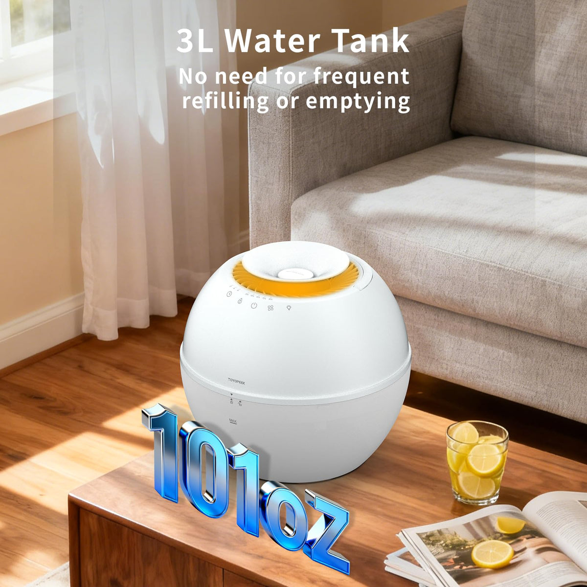 2-in-1 Dehumidifier & Humidifier with Purifier, 101oz Tank K539386