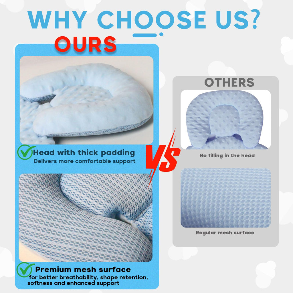 Infant Carseat Insert 2-in-1 Reversible Support Pad G3238
