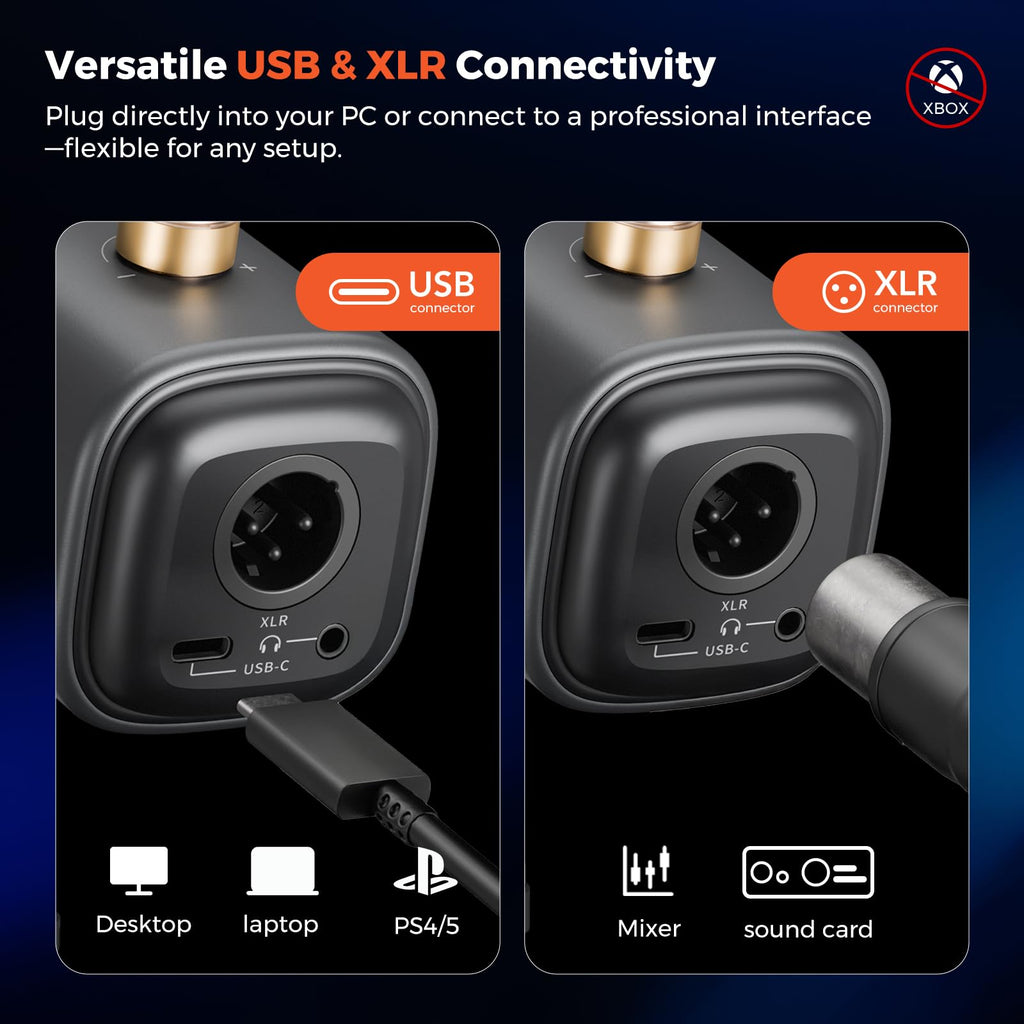 Dynamic Microphone with USB/XLR P2268