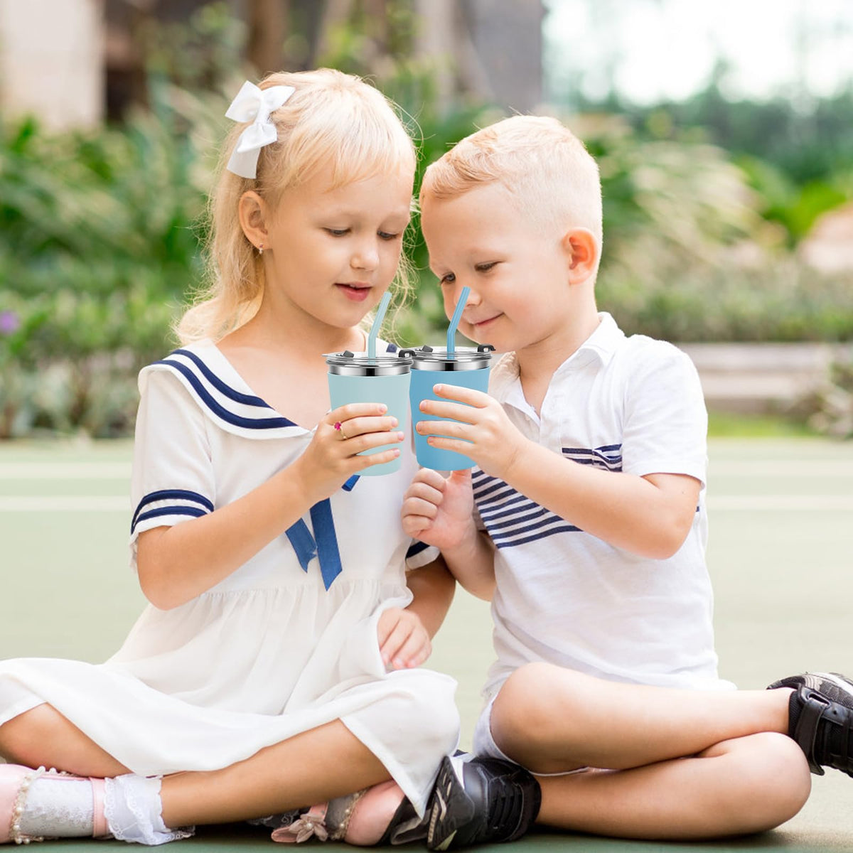 Stainless Steel Kids Cups with Lids, 12oz Spill Proof, 2 Pack Y27910