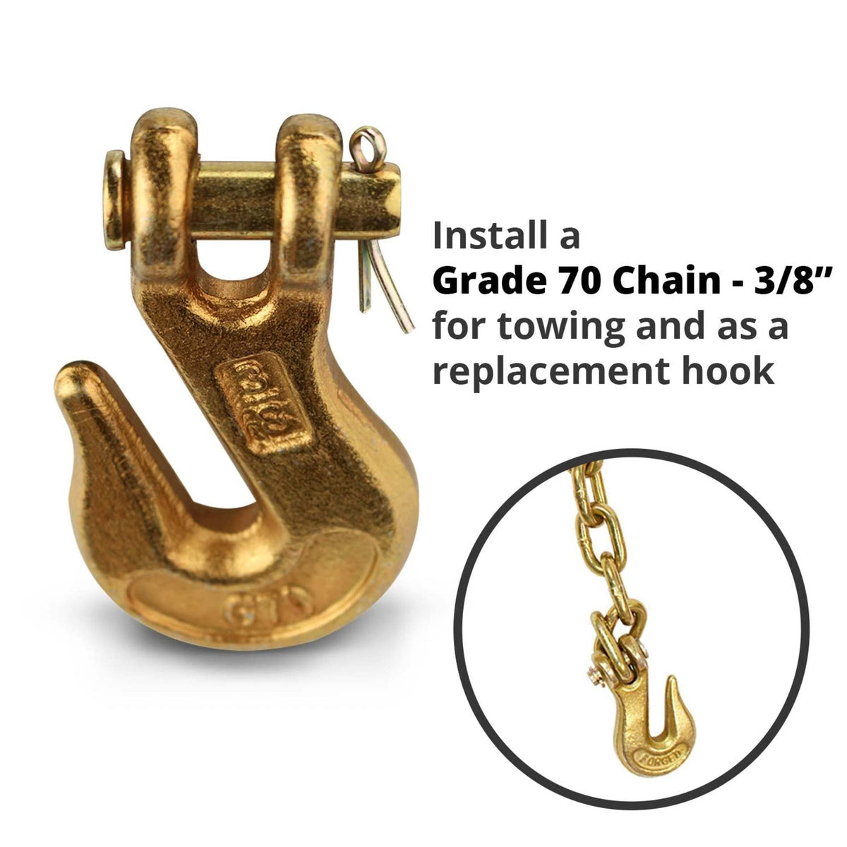3/8 Clevis Hook G70 4 Pack D667705
