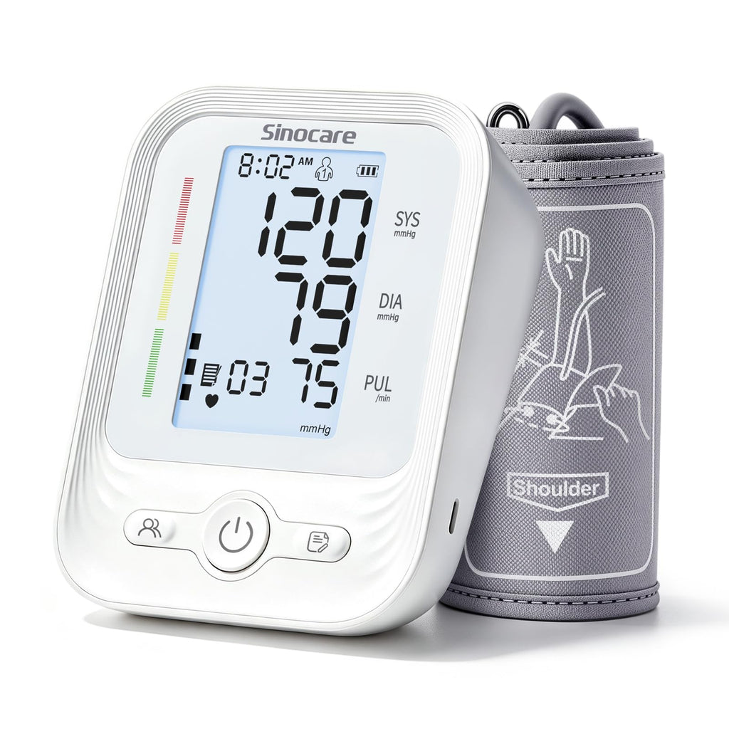 Upper Arm Blood Pressure Monitor with Adjustable Cuff T506924