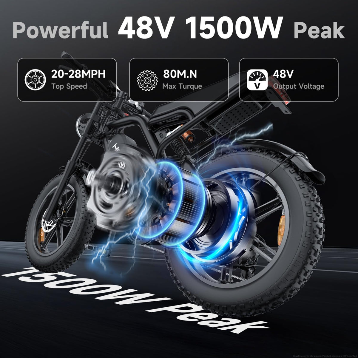 1500W Fat Tire Electric Bike J2059