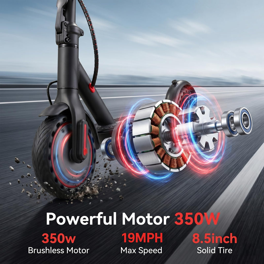 Electric Scooter with 350W/500W Motor, 8.5" Solid Tires, Foldable N2753