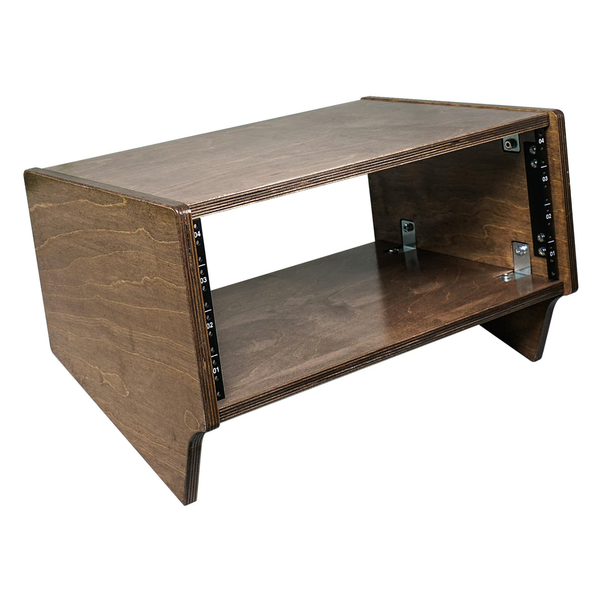 4U Angled Desktop Studio Rack with Baltic Birch Plywood T640946