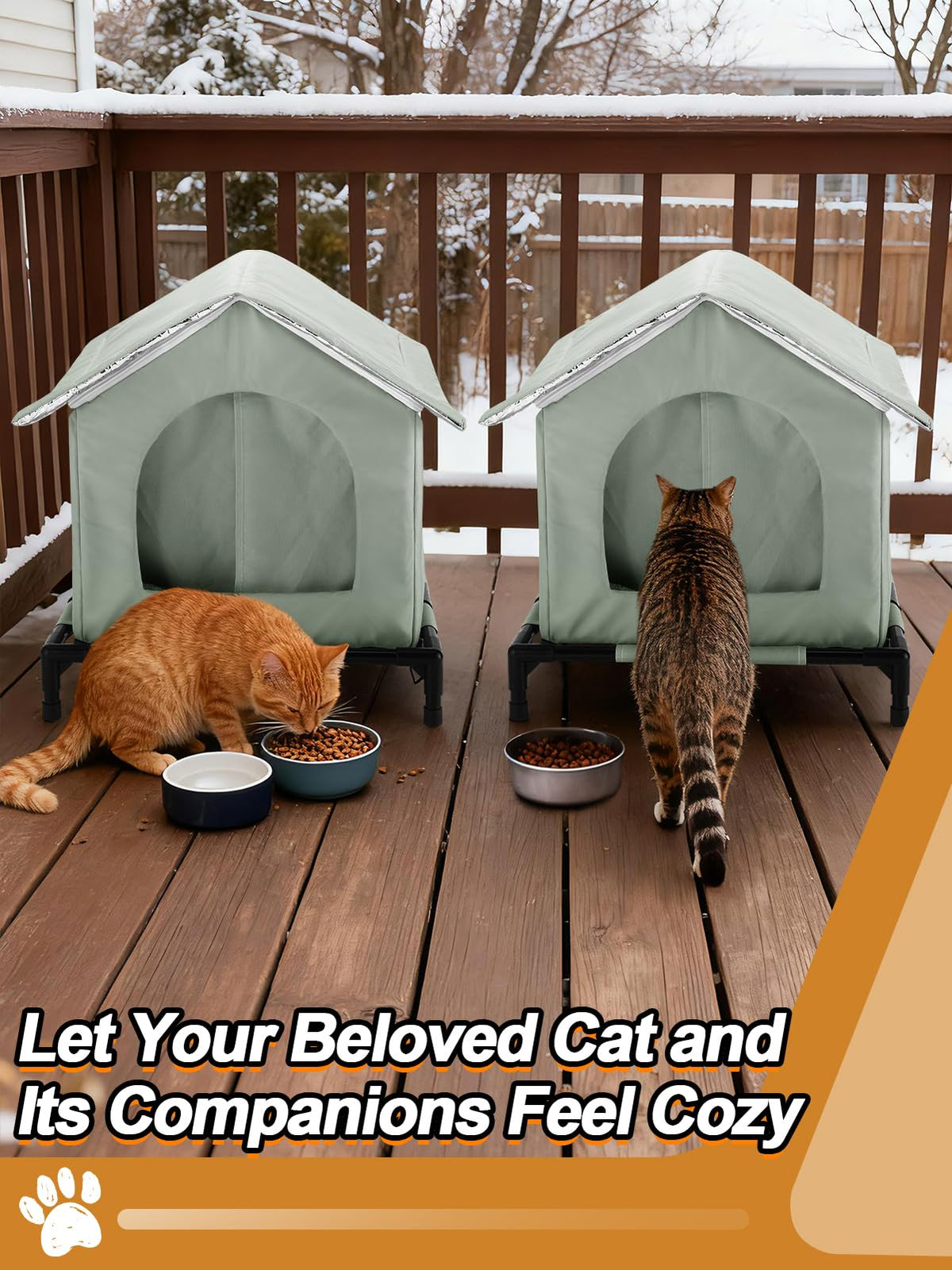 Weatherproof Outdoor Cat House C22255