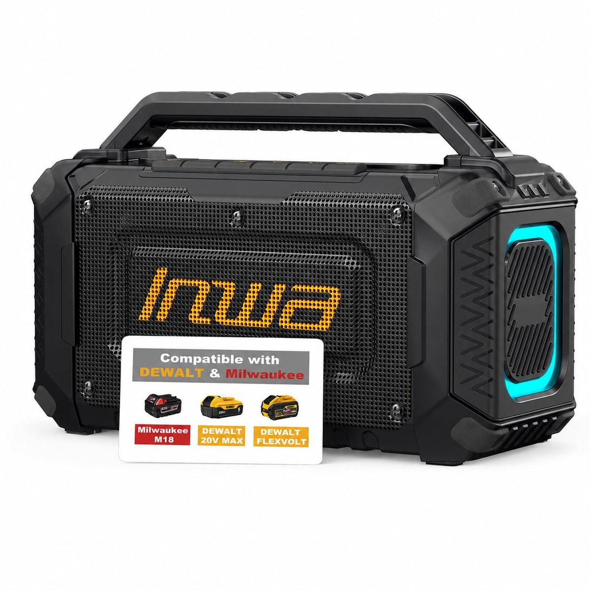 60W Portable Bluetooth Jobsite Speaker with RGB Lights P370880