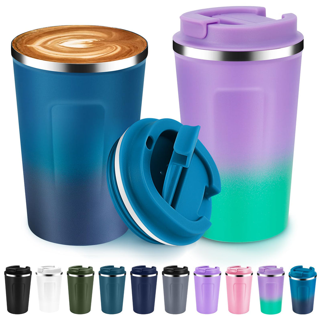 12 oz Insulated Stainless Steel Travel Coffee Mug 2 Pack C22045