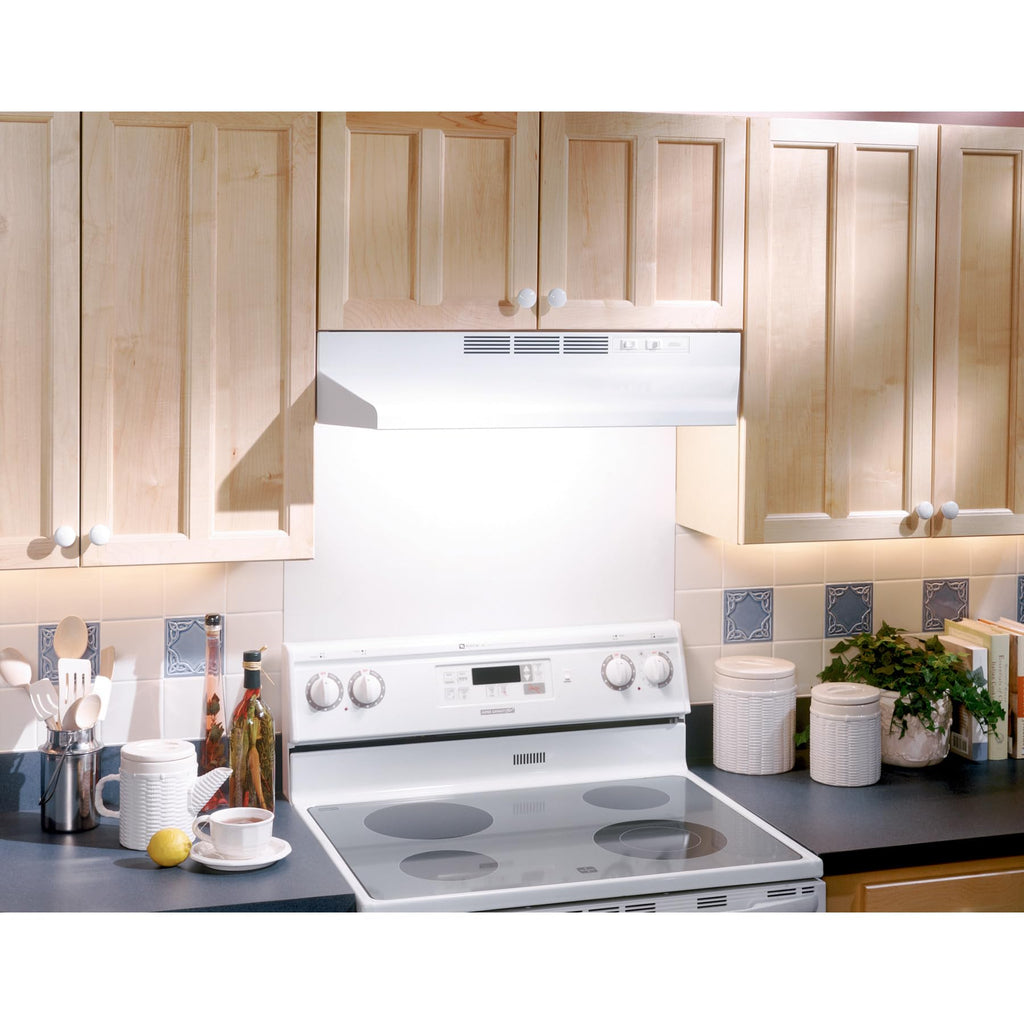 Ductless Range Hood with Lights, 30-Inch, White J9881
