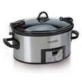 6 Quart Programmable Slow Cooker with Digital Timer Stainless Steel V4375
