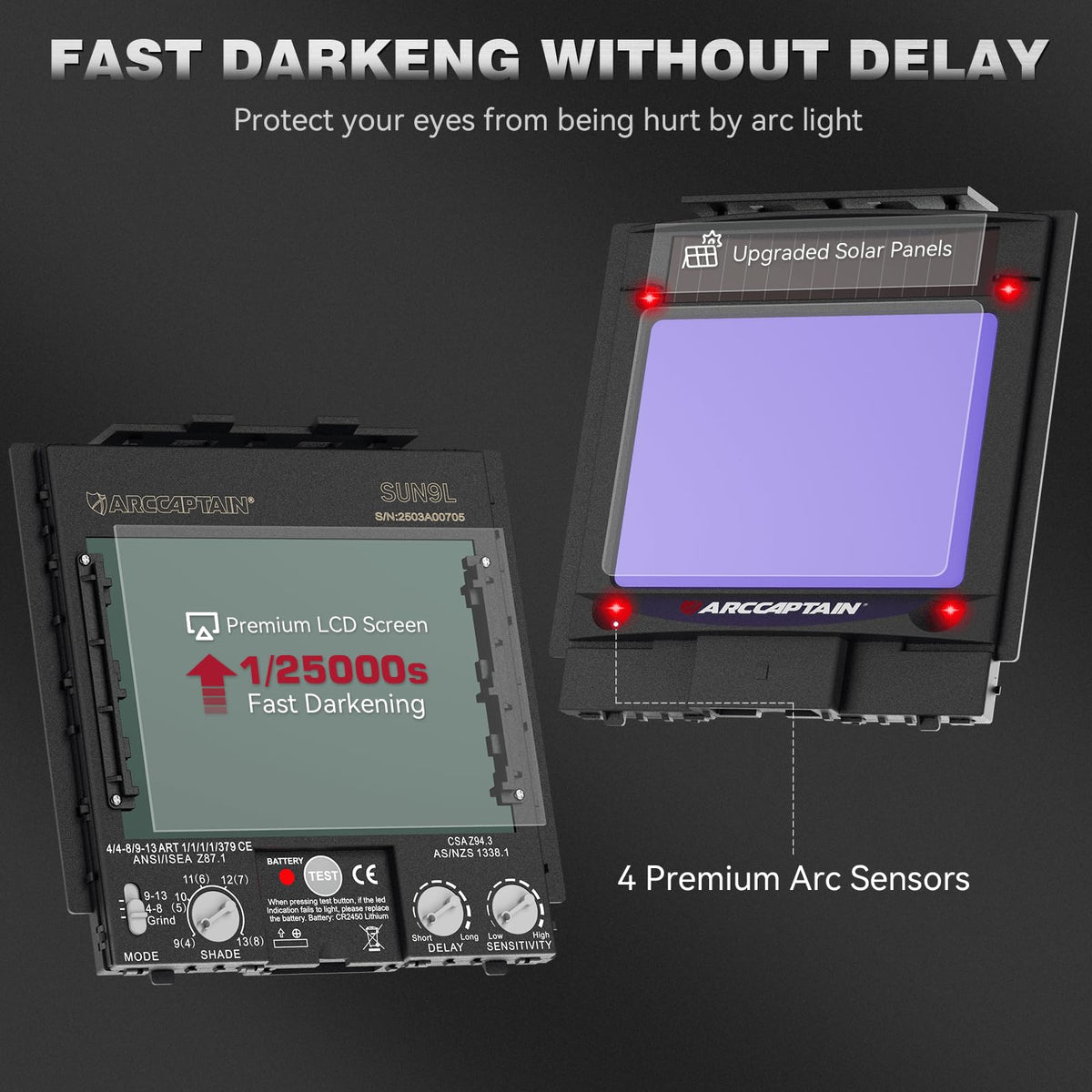 Auto Darkening Welding Helmet E478