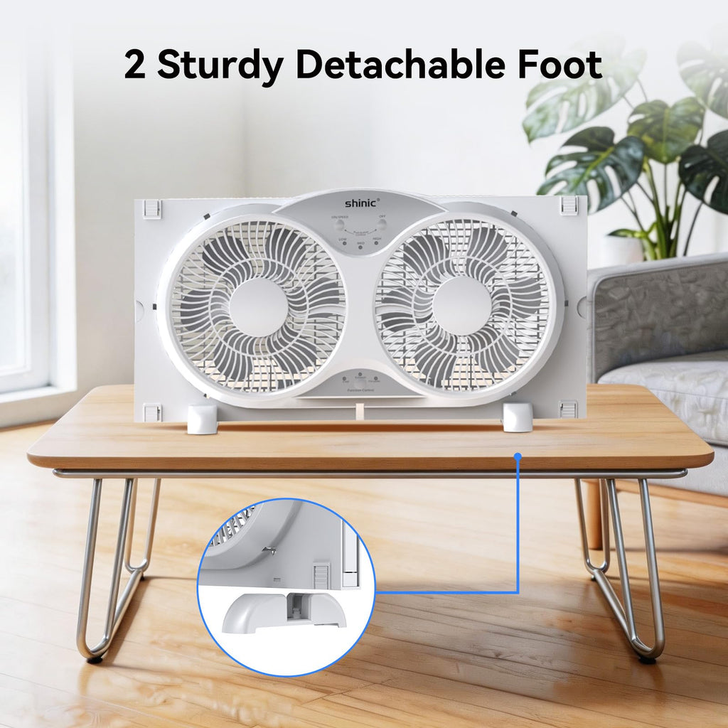 9" Twin Window Fan with Remote T32889