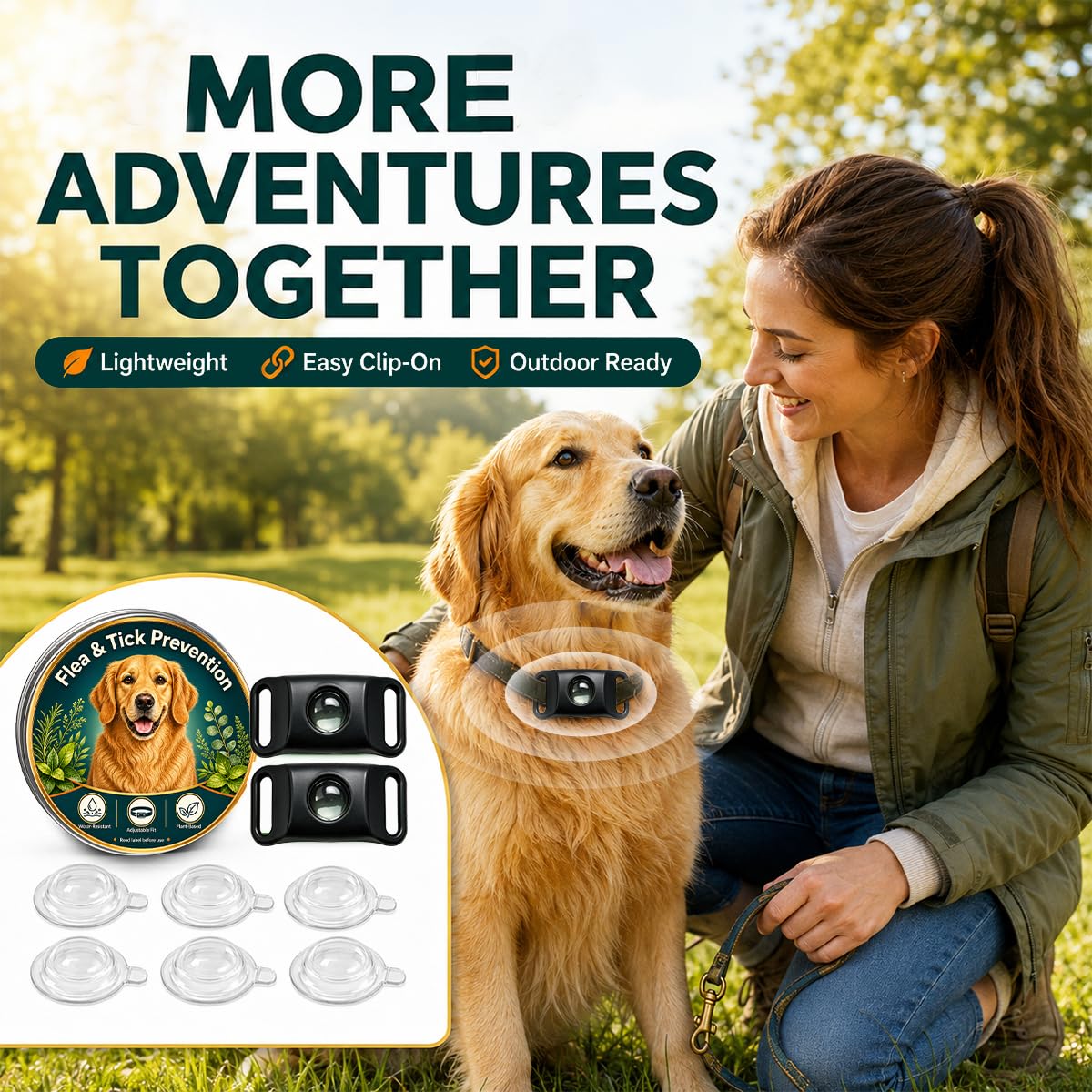 Flea and Tick Prevention Pendant for Dogs N81832