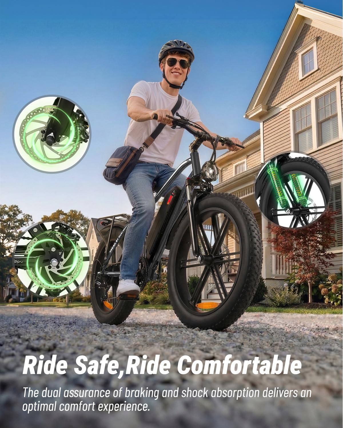 1000W Peak Electric Mountain Bike 48V 13Ah U6523
