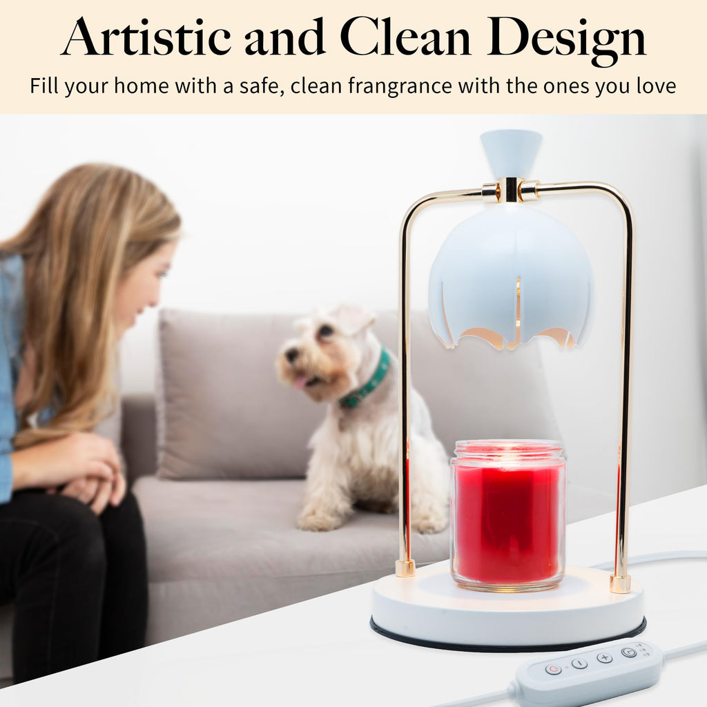 Electric Candle Warmer Lamp with Timer & Dimmer H860256
