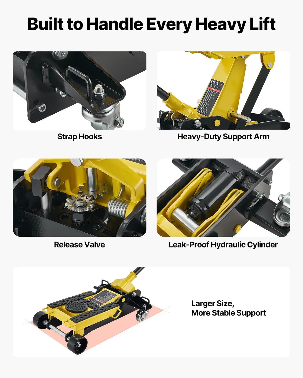 2 Ton Steel Hydraulic Floor Jack B29114