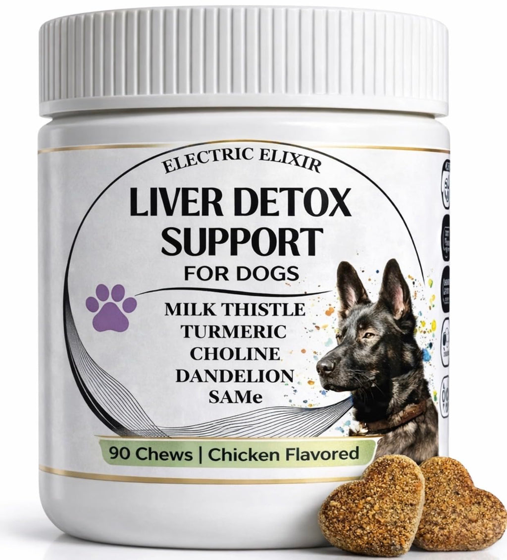 Liver Support Supplement for Dogs – Milk Thistle, Turmeric, Same & Choline – 90 Chews M524908