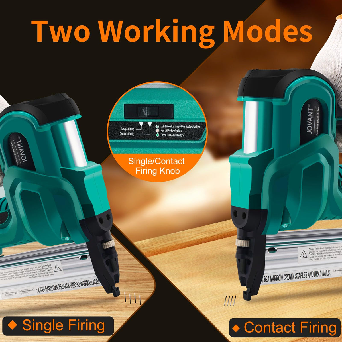 2 in 1 Cordless 18 Gauge Brad Nailer V433987