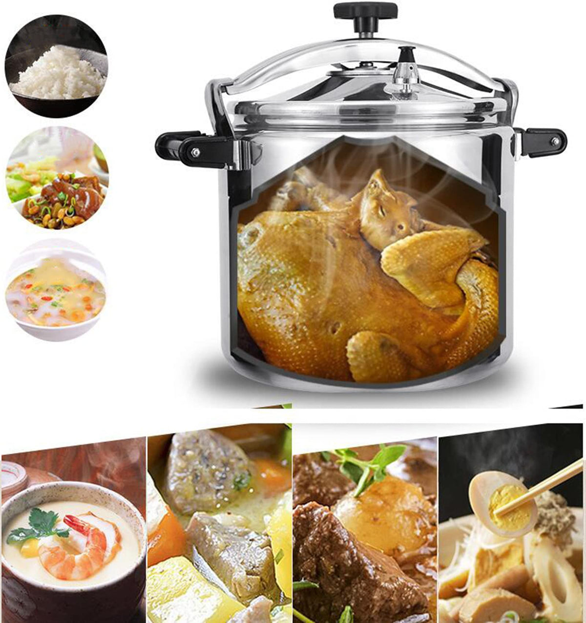 60 Quart Aluminum Commercial Pressure Canner Z180