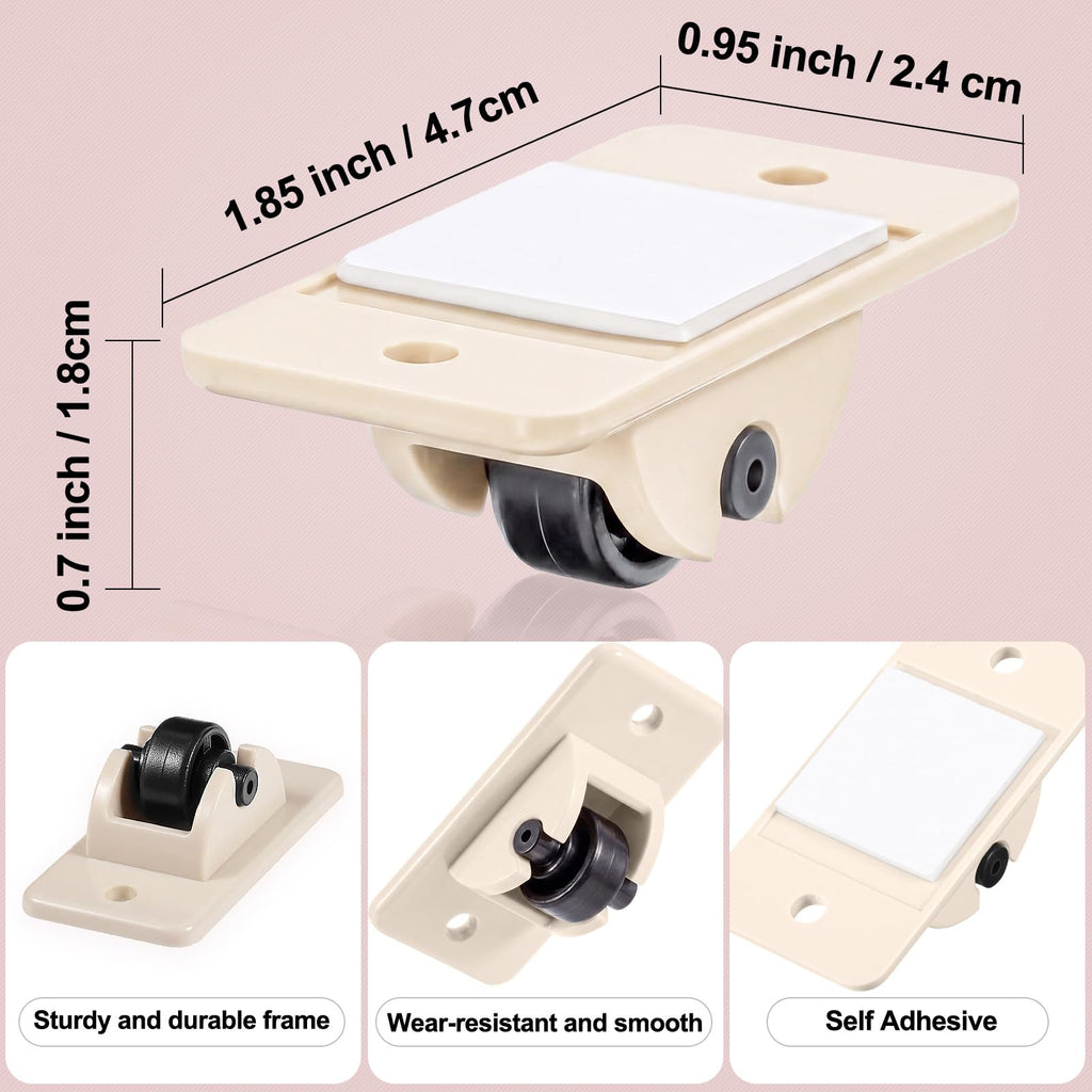 24 Pack Self Adhesive Mini Casters Z369393