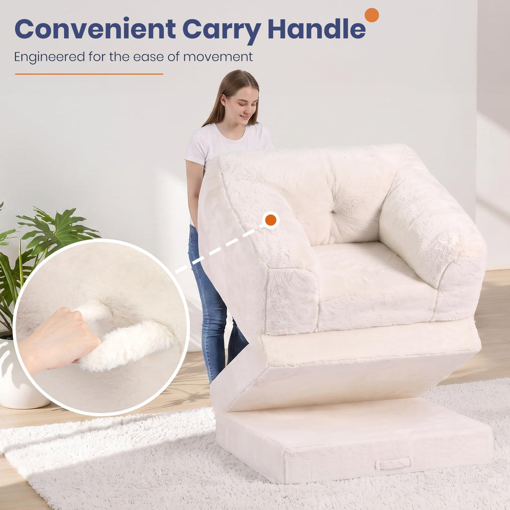 Convertible Folding Sofa Bed 2 in 1 Portable Floor Couch A1431