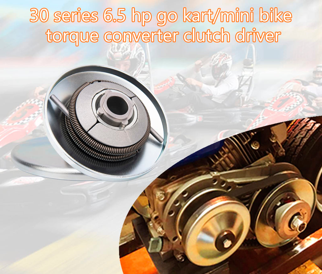 6.5 hp Go Kart Torque Converter Kit 3/4" Bore Clutch Pulley K476