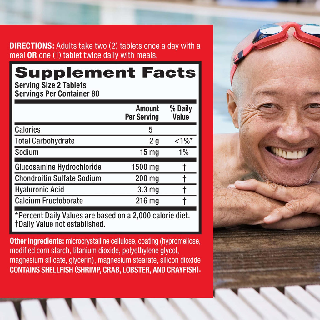 Glucosamine Chondroitin Joint Support Supplement 160 Tablets V277