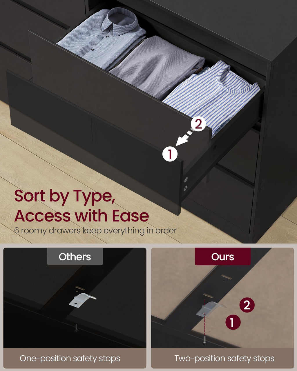 6 Drawer Dresser W461