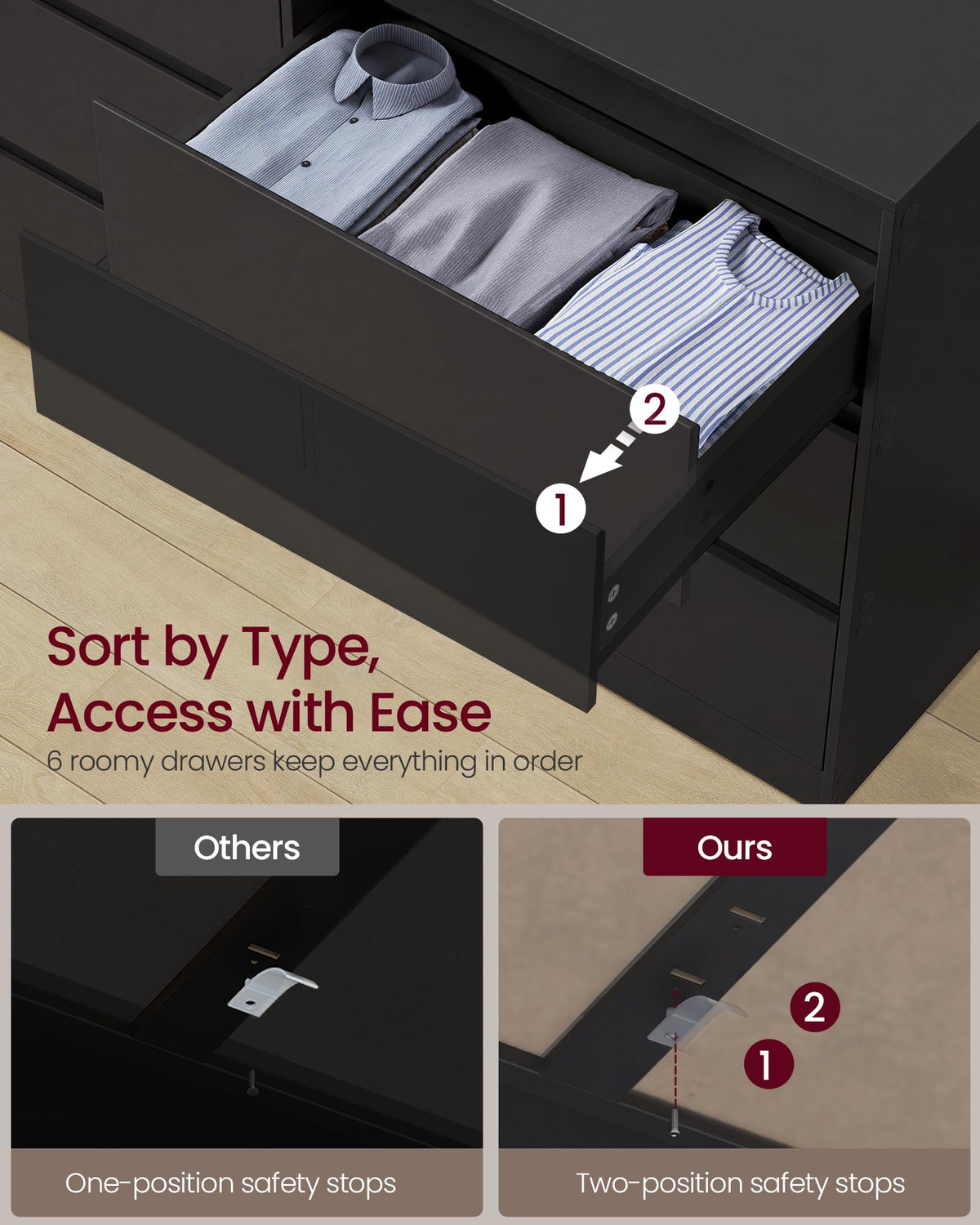6 Drawer Dresser W461