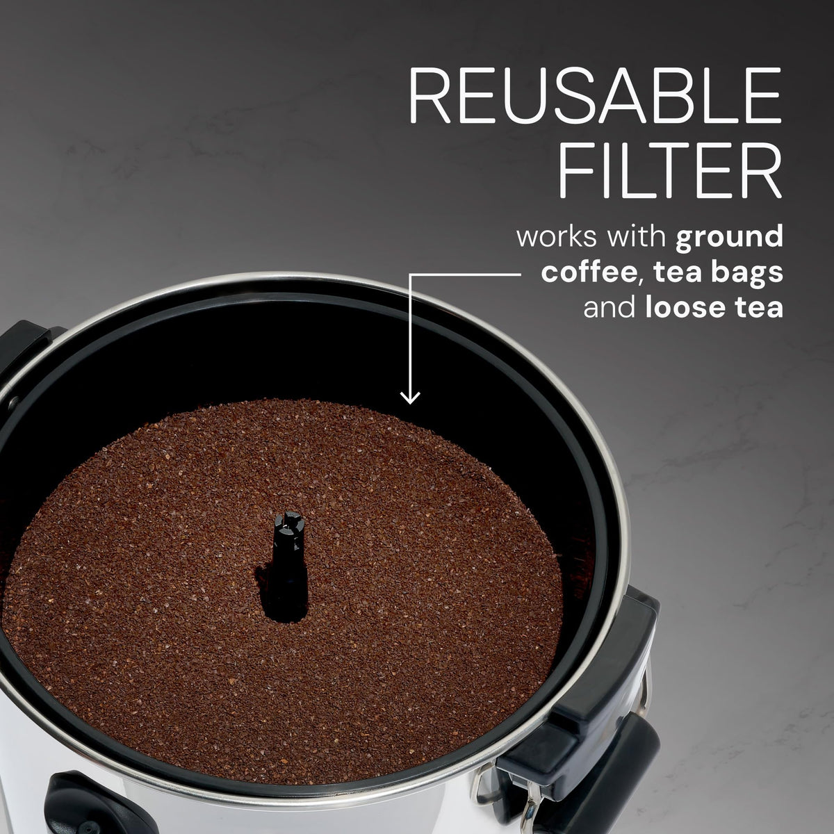 100-Cup Stainless Steel Coffee Urn and Hot Beverage Dispenser G9080