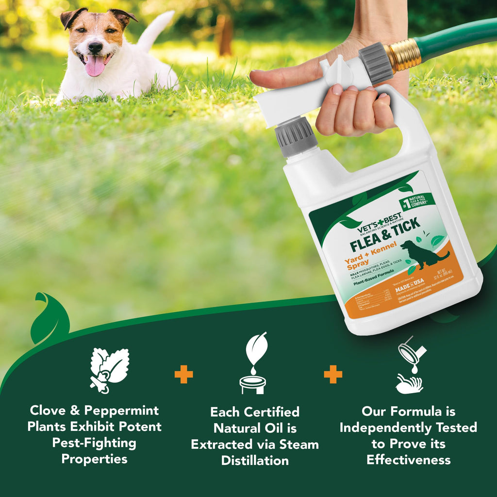 32 oz Flea and Tick Spray + 12 oz Dog Shampoo N9872