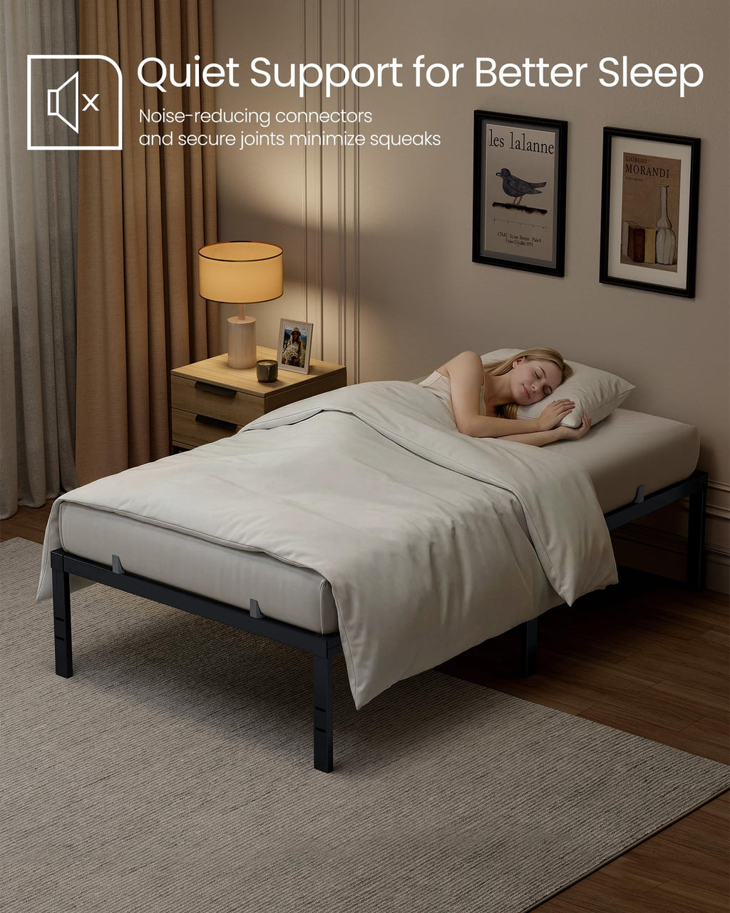 Twin Metal Bed Frame G4564