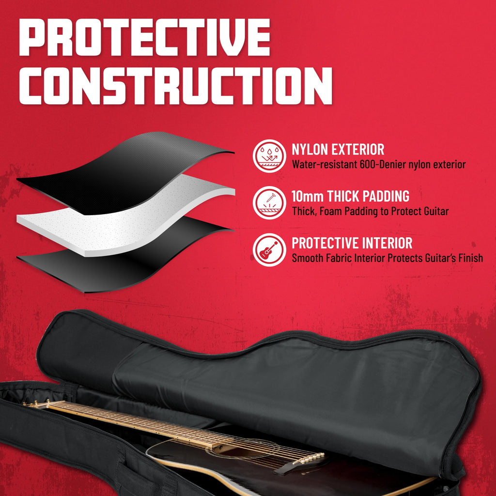 Foam Padded Acoustic Guitar Gig Bag A309021