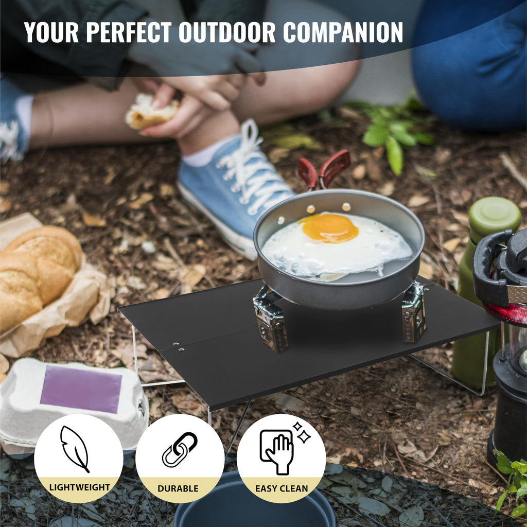 Compact Mini Camping Table Folding Black E949