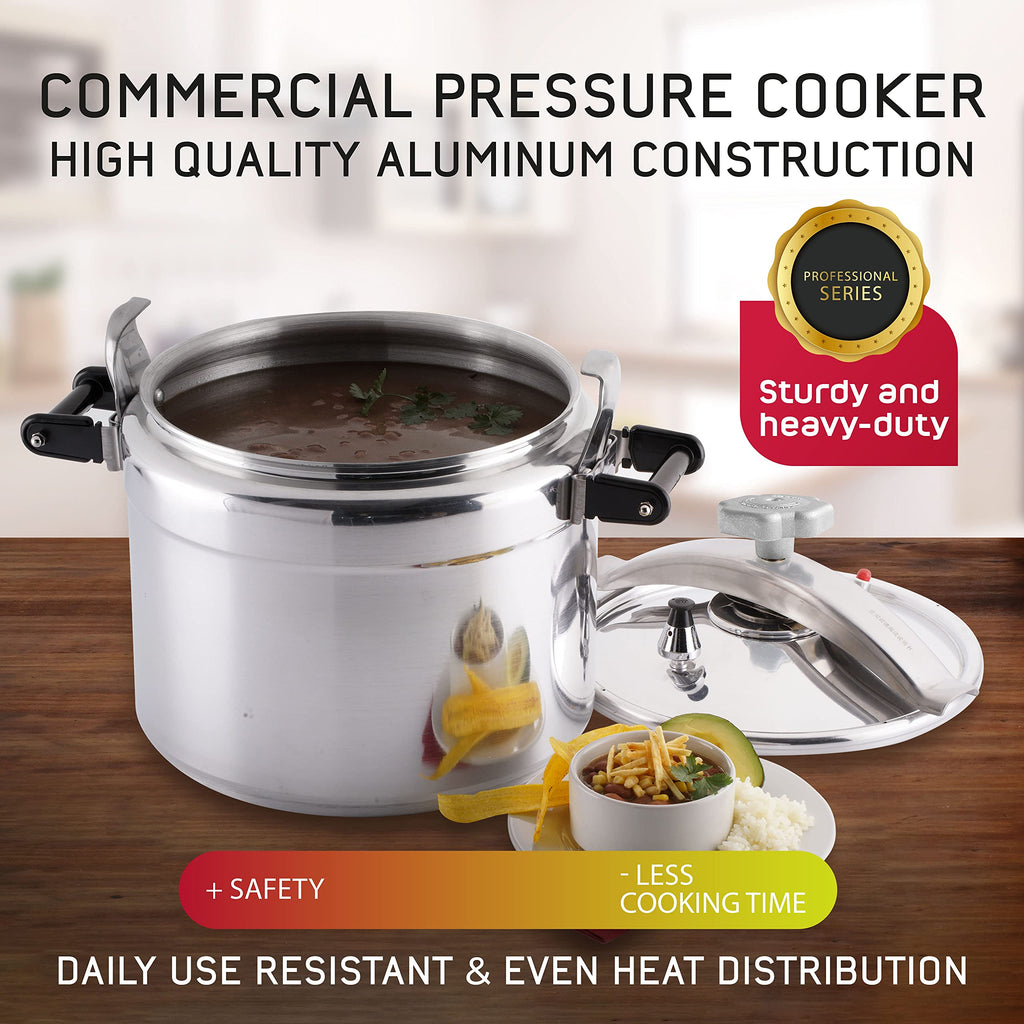 15.8-Quart Aluminum Pressure Cooker N70398
