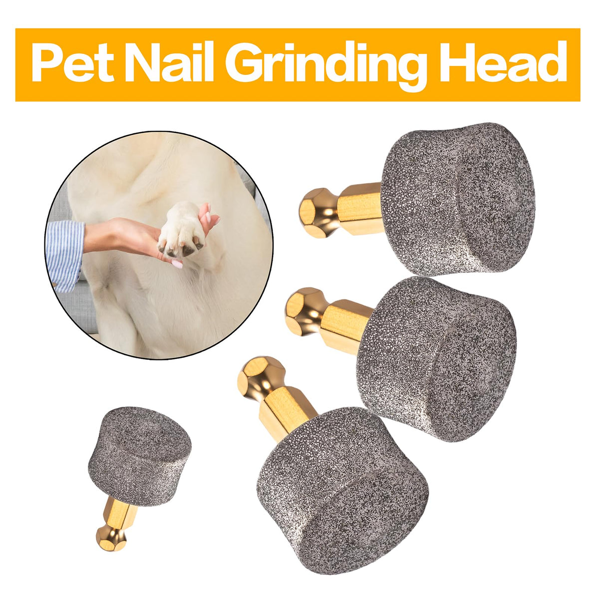 Diamond Tip Dog Nail Grinder Heads S81382