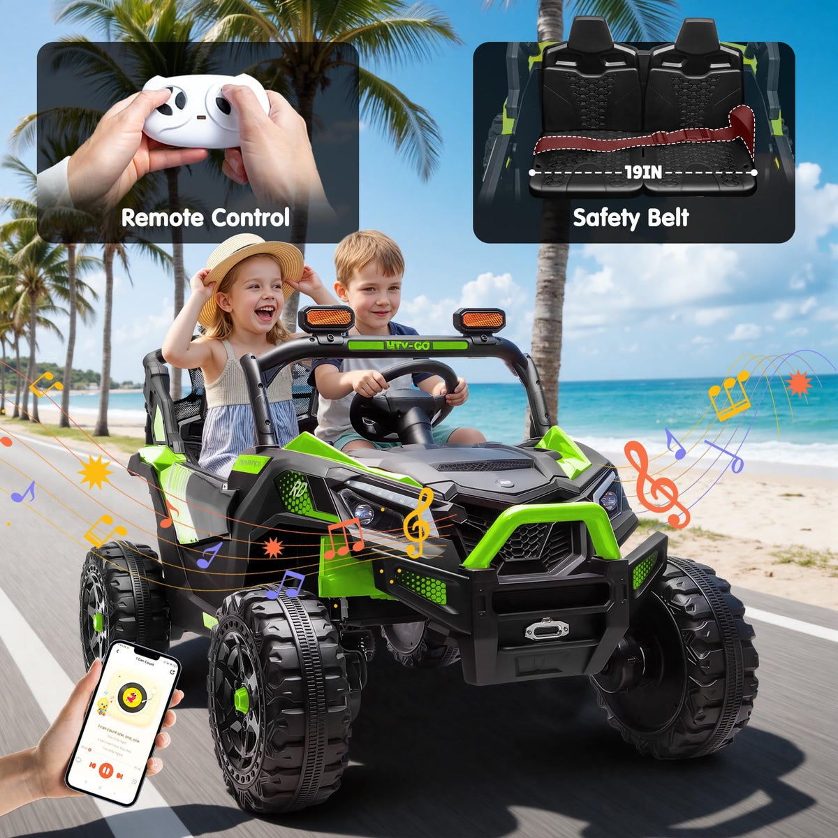 24V 2 Seater Ride on UTV with Remote Control G558892