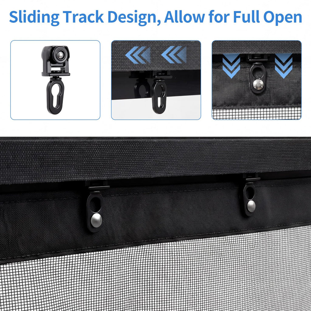 72x80 Inch Retractable Magnetic Screen Door R90688