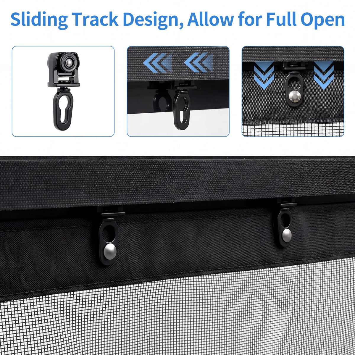72x80 Inch Retractable Magnetic Screen Door R90688