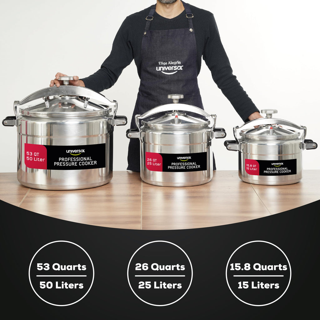 15.8-Quart Aluminum Pressure Cooker N70398