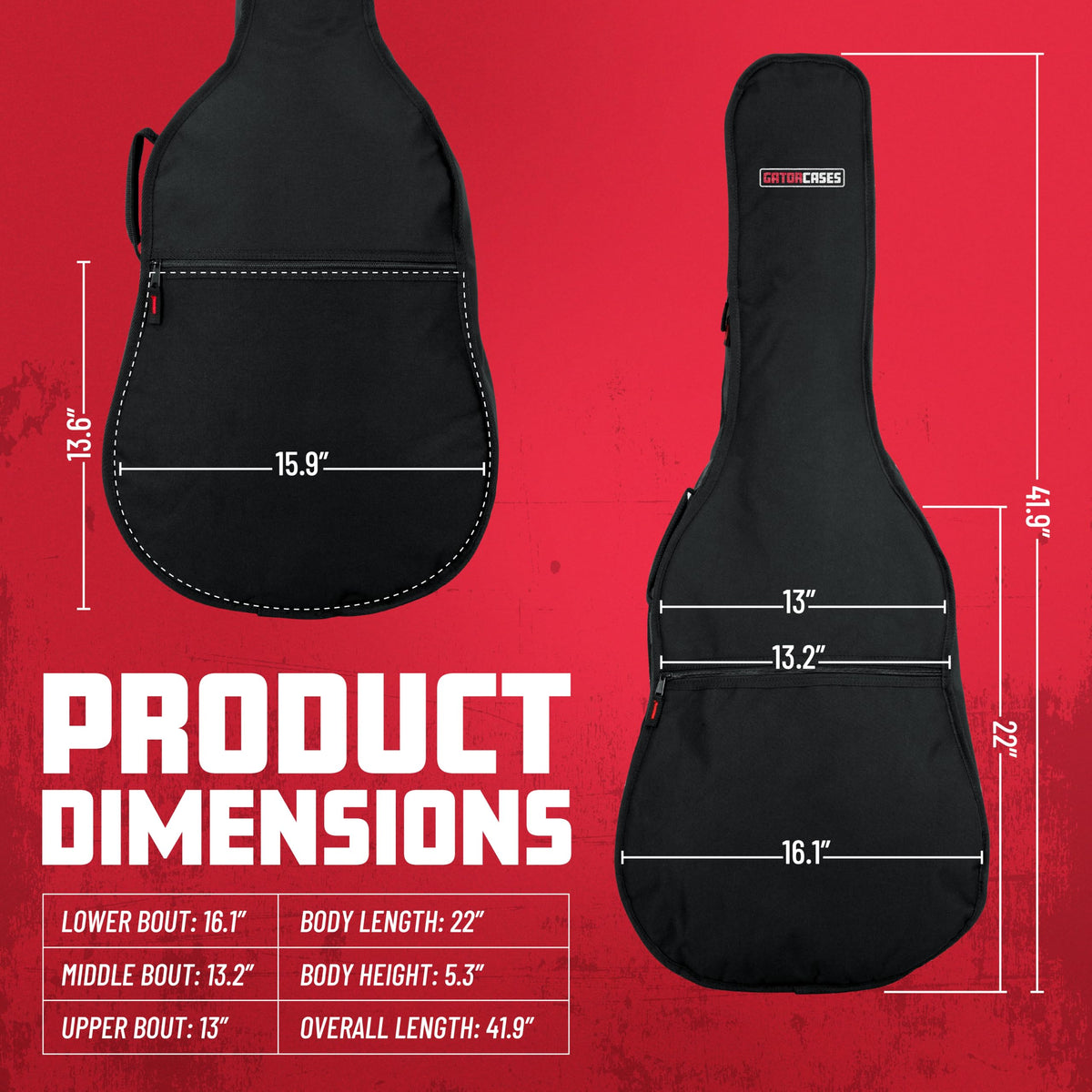 Foam Padded Acoustic Guitar Gig Bag A309021